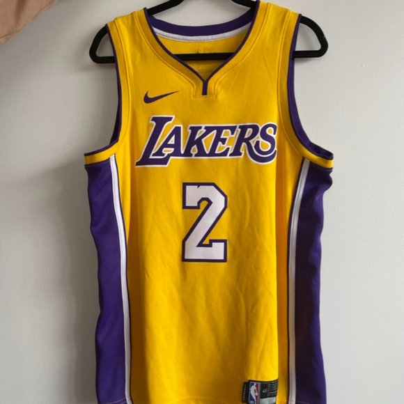 Los Angeles Lakers -Lonzo Ball Jersey Nike Authentic swingman LARGE/48 - Picture 2 of 6